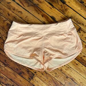 Lululemon Speed Up Lr Low-rise Short 2.5” Size 4 Orange Summer Glow